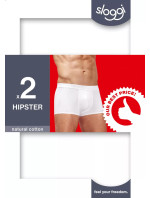 Pánské boxerky men 24/7 Hipster 2P - WHITE - bílá 0003 - SLOGGI