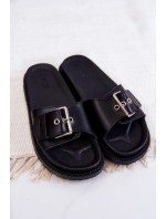 Classic Slippers With Buckle Big Star JJ274A307 Black