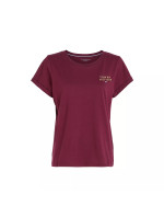 Dámská trička SHORT SLEEVE T-SHIRT GOLD EMBR. UW0UW04914VLP - Tommy Hilfiger