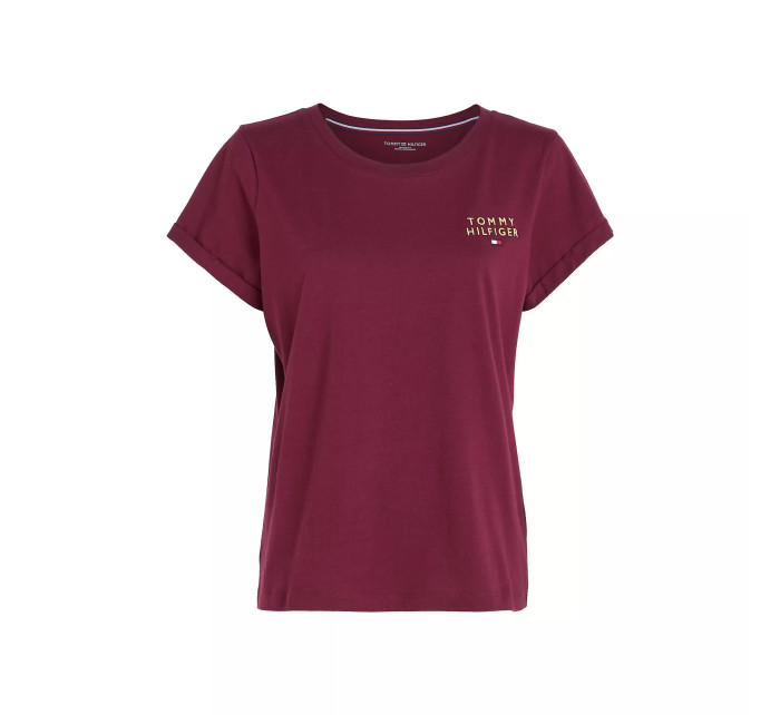 Dámská trička SHORT SLEEVE T-SHIRT GOLD EMBR. UW0UW04914VLP - Tommy Hilfiger