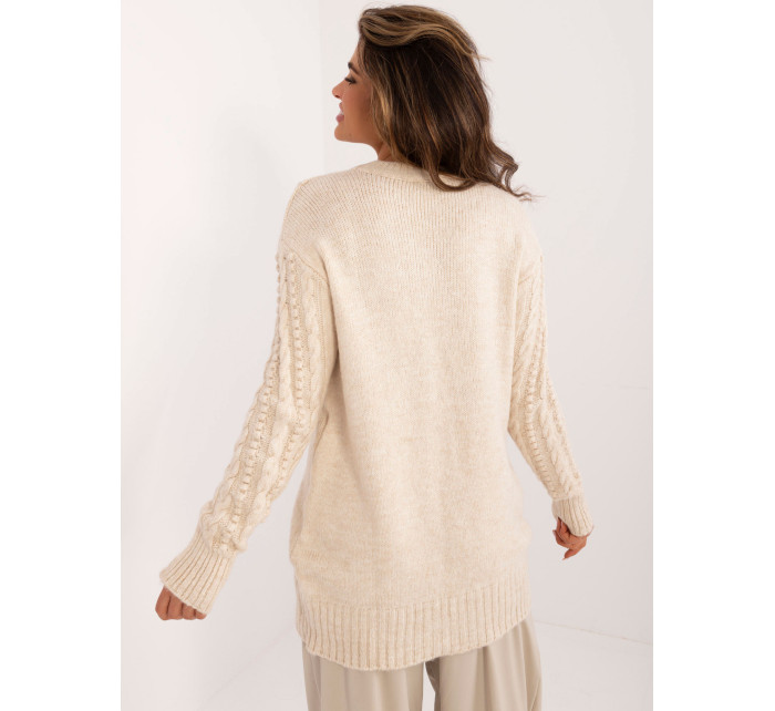 Sweter BA SW 0574.44 jasny beżowy