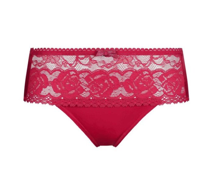 Dámské krajkové kalhotky PLAYTEX FLOWER ELEGANCE MIDI BRIEF - PLAYTEX - červená