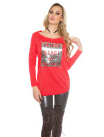 Trendy Koucla pullover with rhinestones