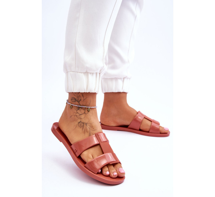 Módní veganské pantofle ZAXY JJ285262 Dusty Pink