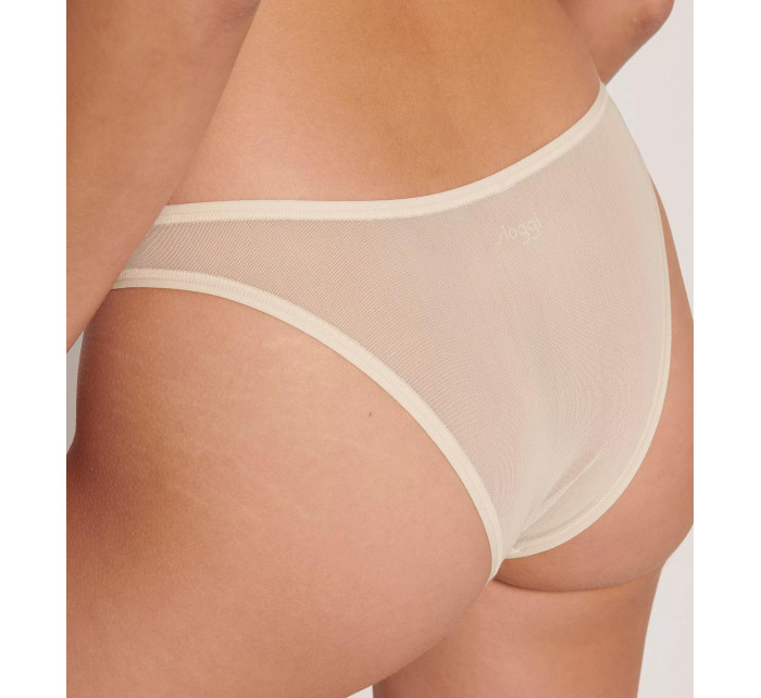 Dámské kalhotky Soft ADAPT Tiny Tanga - BROWN - hnědé 00RB - SLOGGI