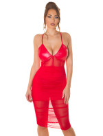 Soo Sexy! Koucla strap Minidress with Mesh model 19629599 - Style fashion