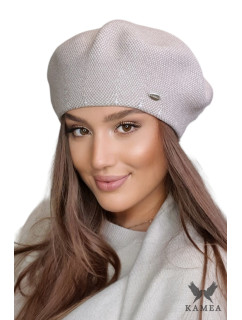 Beret model 19003265 Tmavě béžová - Kamea