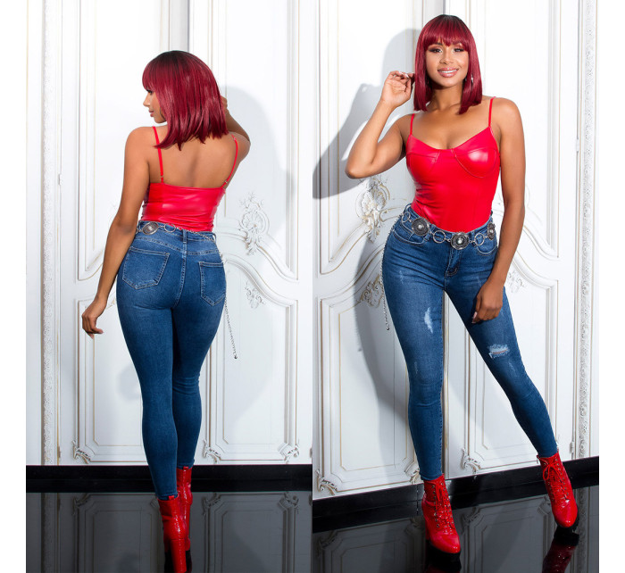 Sexy model 19620460 Skinny Highwaist Jeans - Style fashion