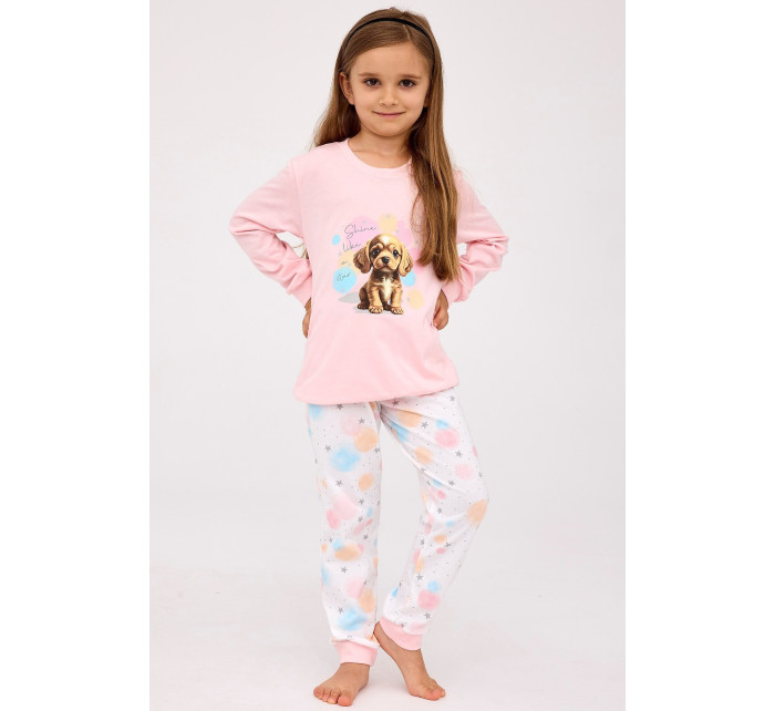 Dívčí pyžamo Cornette Kids Girl 594/179 Star dł/r 86-128