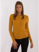 Sweter AT SW  ciemny żółty model 20479895 - FPrice