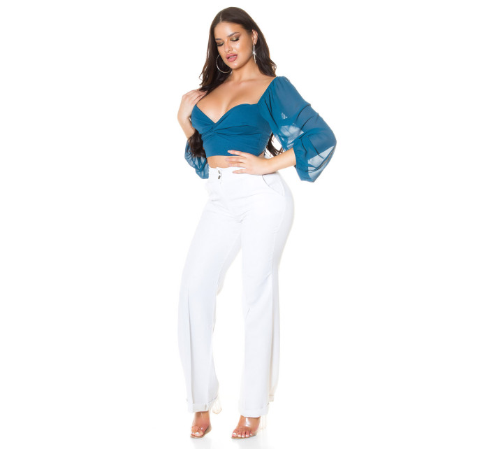 Sexy Koucla Crop Blouse with model 19620951 - Style fashion