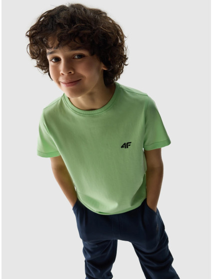 Chlapecké hladké tričko 4F - zelené