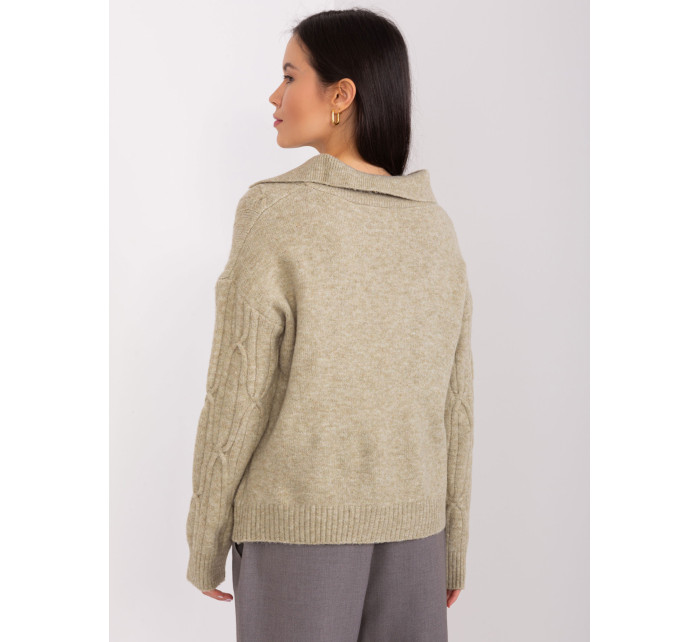 Sweter AT SW  khaki model 19034206 - FPrice