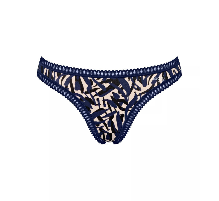 Dámské kalhotky GO Crush String C3P - BLUE - modré M008 - SLOGGI