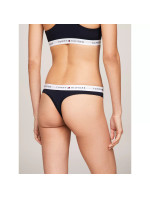 Dámská tanga THONG UW0UW03835 DW5 tm. modré - Tommy Hilfiger