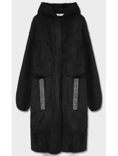 Černý přehoz přes oblečení s kapucí la alpaka model 15820025 - S'WEST