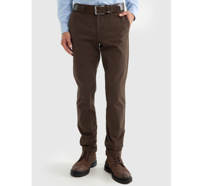 Kalhoty Big Star Chinos Non Denim 350016 803 Hnědé