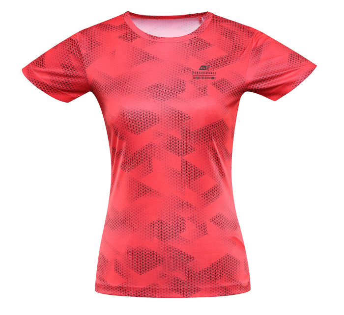 Dámské rychleschnoucí triko ALPINE PRO QUATRA diva pink varianta pb