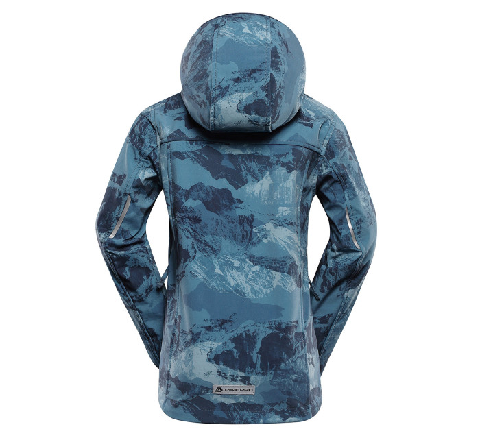 Dětská softshellová bunda ALPINE PRO HOORO blue mirage varianta pa