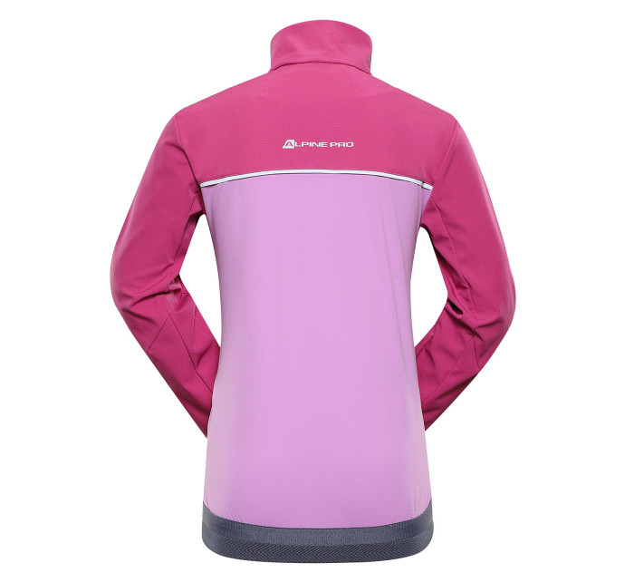 Dětská softshellová bunda ALPINE PRO TYCHO fuchsia red