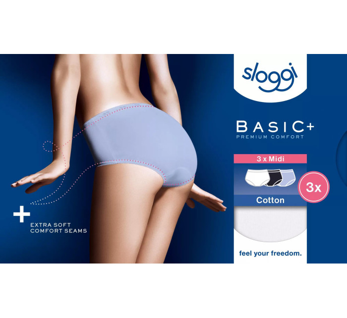 sloggi Basic+ Midi C3P - MULTIPLE COLOURS 15 - SLOGGI MULTIPLE COLOURS 15 - SLOGGI