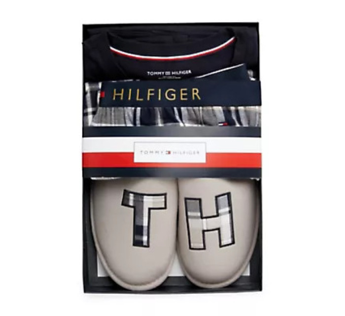 Zavřít na tělo Pánské dárkové balíčky LS PANT SLIPPERS SET FLANNEL UM0UM029890S1 - Tommy Hilfiger