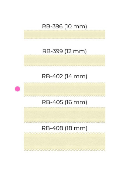 Dámská ramínka smetanové RB 402 14 mm - Julimex