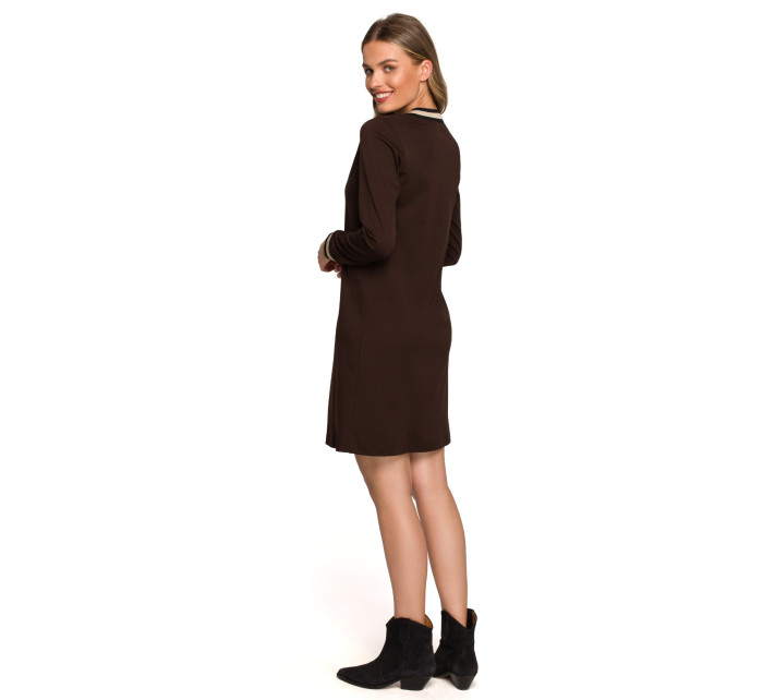 Stylove Šaty S328 Brown