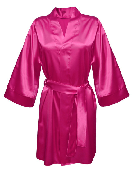 DKaren Housecoat Candy Dark Pink