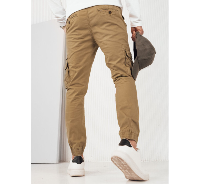 Dstreet UX4180 pánské khaki cargo kalhoty