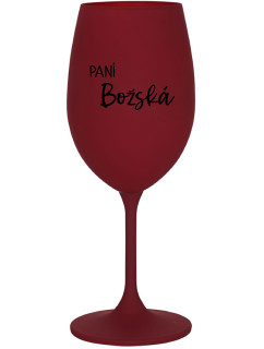 PANÍ BOŽSKÁ - bordo sklenice na víno 350 ml