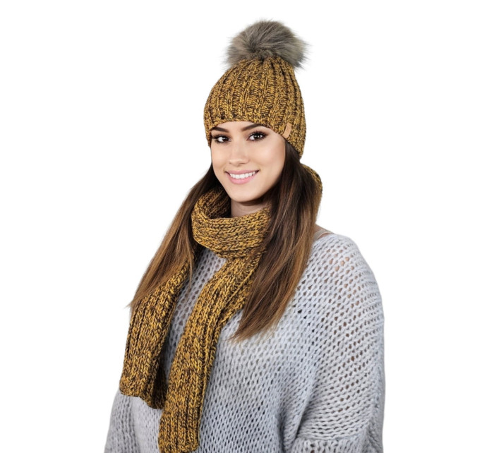 Hat&Scarf model 19138754 Hořčice - Kamea