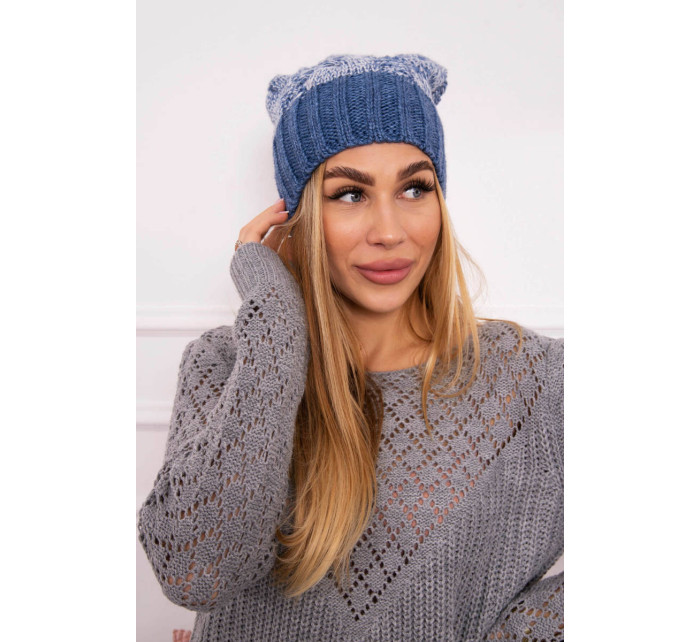 Čepice Paris fleece model 18750757 denim - K-Fashion