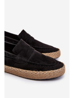 Pánské Eco Suede Espadrilky Big Star Black