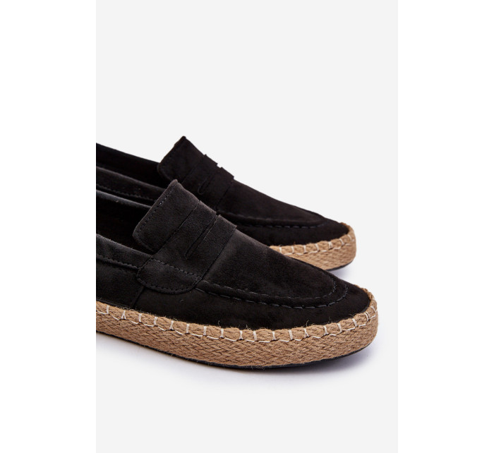 Pánské Eco Suede Espadrilky Big Star Black