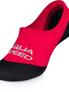 AQUA SPEED Ponožky na plavání Neo Red/Black Pattern 31