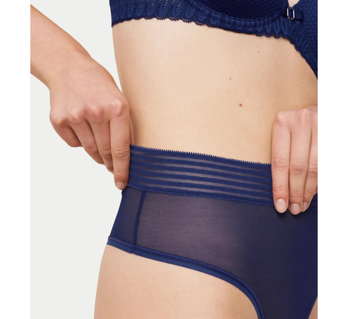 Dámské kalhotky Tempting Sheer Highwaist String - BLUE - tm. modré 6722 - TRIUMPH