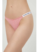 Dámská tanga HIGH LEG THONG UW0UW05160 TIC růžové - Tommy Hilfiger