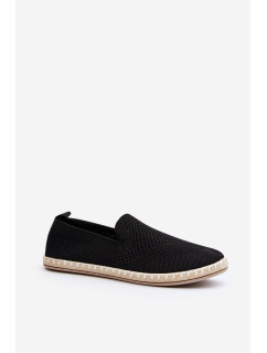 Černé dámské nazouvací espadrilky Harmonie