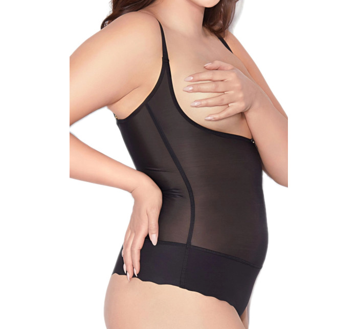 Stahovací body Glam string black - MITEX