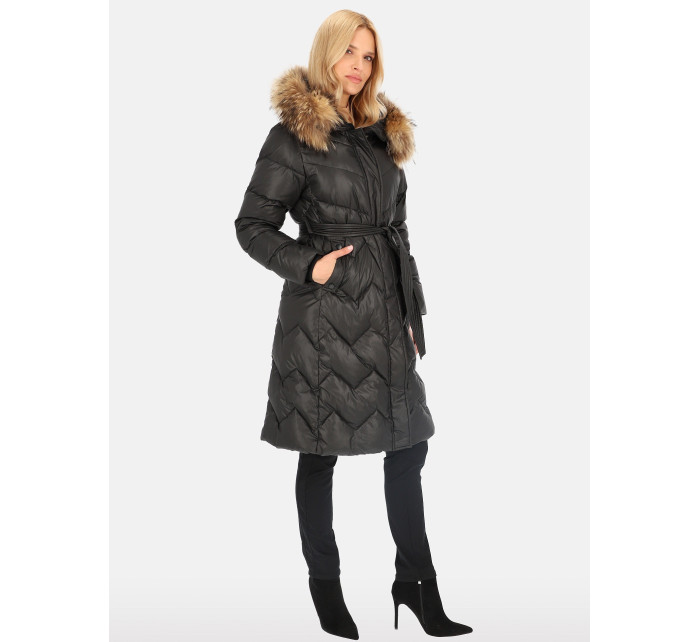 PERSO Coat BLH241011FXR Černá barva