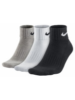 Bavlněné čtvrtinové ponožky Nike 3 Pack SX4926-901