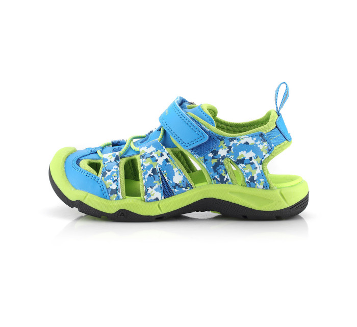 Dětské outdoorové sandály ALPINE PRO GROBO neon atomic blue