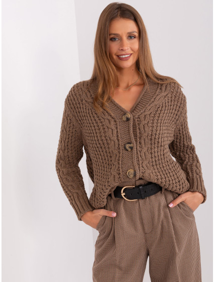 Sweter BA SW  brązowy model 18990716 - FPrice