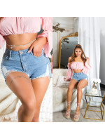 Sexy Denim Shorts Destroyed-Look