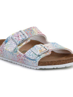 Žabky Birkenstock Arizona Kids Flashy Hologram Silver Jr 1022173