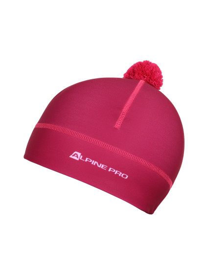 Funkční čepice s bambulí ALPINE PRO ABERE fuchsia red