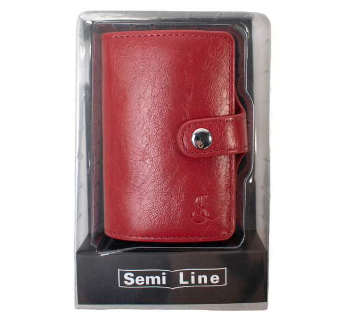 Semiline Unisex peněženka RFID P8296-4 Červená