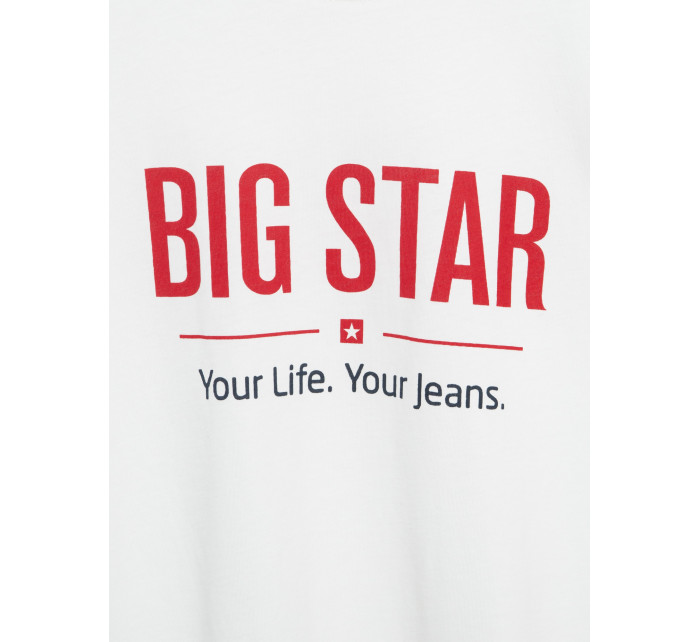 Tričko Big Star 152058 100 Off White 100