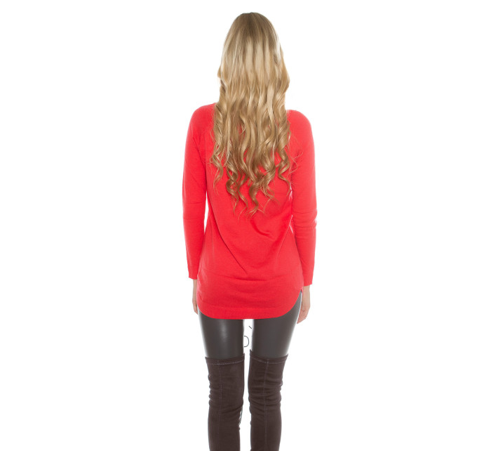 Trendy Koucla pullover with rhinestones